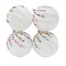 4-Piece Christmas Ornament Set – 4" Beaded Holiday Balls with Sparkle